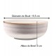 Bowl 622ml 15,5cm Cerâmica Corona Caoba Cinza